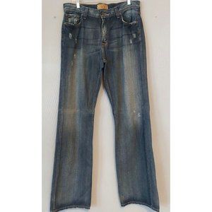 BKE Mens Blue Jeans Size 34X36 Distressed